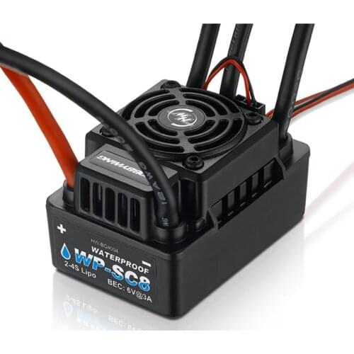 Hobbywing EZRUN WP SC8 120A box Waterproof Brushless ESC Speed Controller 2-4S For 1/10 1/8 RC Car