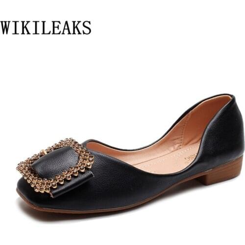 Ladies Crystal Shoes Woman Flats Slip on Shoes for Women Loafers Fashion Black Summer Shoes Woman Plus Size Zapatos Mujer Casual