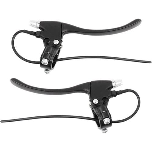 1 Pair E-Bike Brake Lever With 2 Wire Left & Right Dismantling-free Electric Rear Brake Lever Handle Bar Grips For Electric Bike