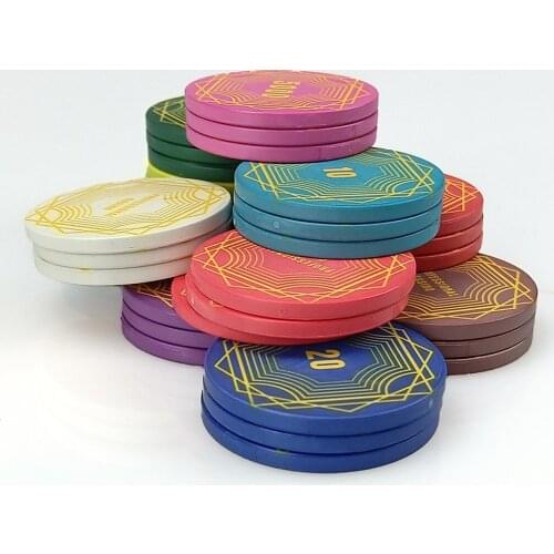 10pcs/Lot Best Ceramic Poker Chips 10 Gram High Quality Texas Hold'em Poker Gambling Casino Chip Wholesale