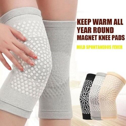 2PCS Self Heating Support Knee Pad Knee Brace Warm for Arthritis Joint Pain Relief Injury Recovery Belt Knee Massager Leg Warmer