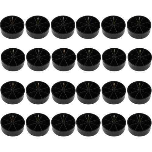 24 Chair Table Leg Slider Glide Pads Nail-On Feet Cover Cap Home Office Chairs Legs Protector Anti Slip Furniture Foot Tacks Pad