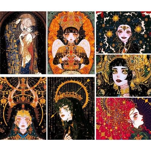 5D DIY Diamond Painting Cartoon Character Hand-painted Rhinestone Cross Stitch Home Decoration Painting Gifts Can Be Customized