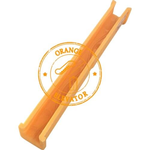 B22 Elevator Guide Shoe Insert L220mm Groove Width 10mm & 16mm Orange