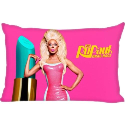 Big Size Rupauls Pillowcase Home Wedding Decorative Pillow Cover Rectangle Zipper Pillow Cases Satin Fabric A12.21