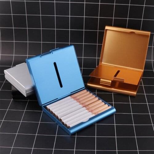 Machine For Cigarette Holde 20 Cigarettes Cases Cover Men Women Gifts Folio Case Smoking Box Sleeve Pocket Tobacco Pack Cover