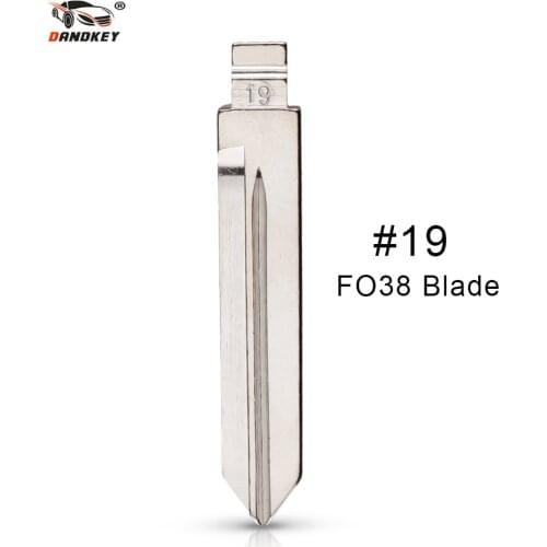 Dandkey 10pcs/lot Remote Folding Flip Uncut Blade NO.19 Car Key Blank 19# FO38 for Ford for Lincoln for Mercury in USA