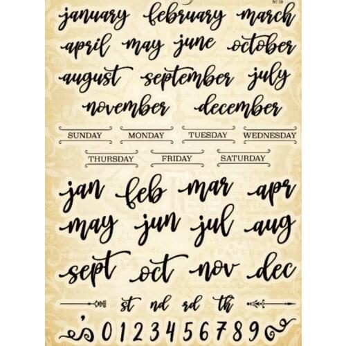 Letter Background Clear Stamp Seal for DIY scrapbooking photo album Decorative clear stamp sheets A0789