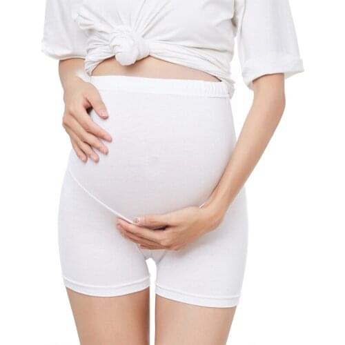 Pregnant women stomach lift high waist leggings safety pants leggings wear thighs anti-light underwear can be adjusted