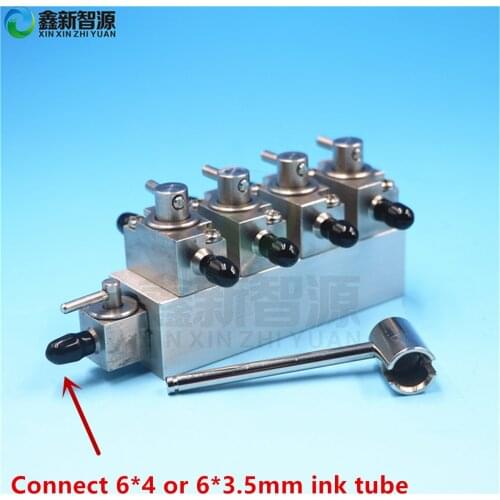 Inkjet printer metal cleaning valve for Gongzheng Infinity Challenger Wit-color Flora solvent printer Metal manual clean unit