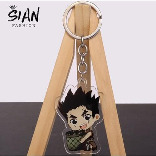 Trendy Anime Dr.STONE Acrylic Keychain Two-Sided Cute Cartoon Characters Key Chain Car Pendant Unisex Jewelry Decoration Gifts