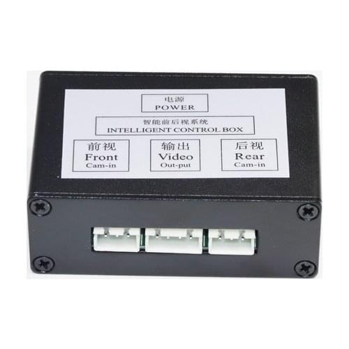New Car Reverse Camera Two Channel Switch Video Control Box Video Converter For Auto Switch Front /Side view/ Rear View Camera