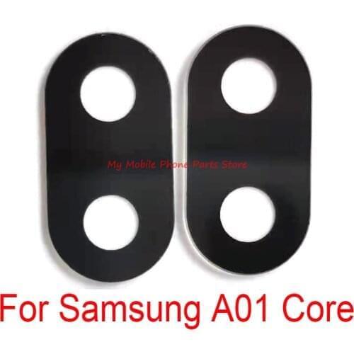 New Rear BackCamera Glass Lens For Samsung Galaxy A01 Core Back Big Camera Lens With Glue Sticker Repair Parts