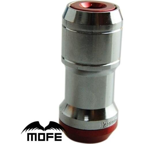 HIGH QUALITY Original Logo Anti-theft Close Ended Formula Racing Wheel Lock Lug Nuts M12 * P1.25 Red