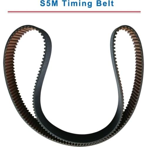 S5M Timing Belt with circular teeth 5M-1000/1025/1040/1045/1050/1100/1115/1120/1125 belt width 15/20/25mm teeth pitch 5mm