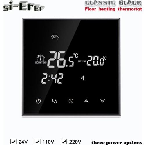 24VAC Floor Heating Thermostat with programmable,Optional 110V/220V