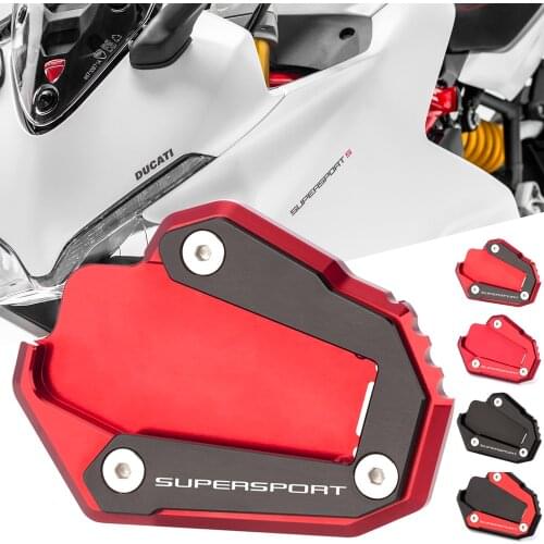 Accessories Side Stand Enlarger Kickstand Plate Pad Motorcycle For Ducati Supersport 950 Supersports Supersport S