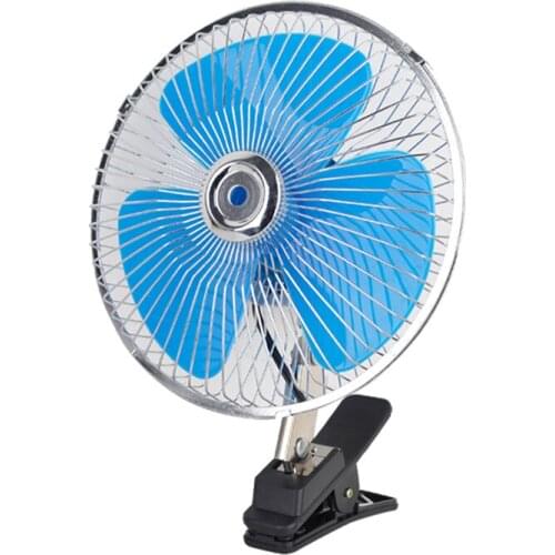 Car Truck mounted fan 180 shake head 8" 12V high power fully sealed adjustable speed fan