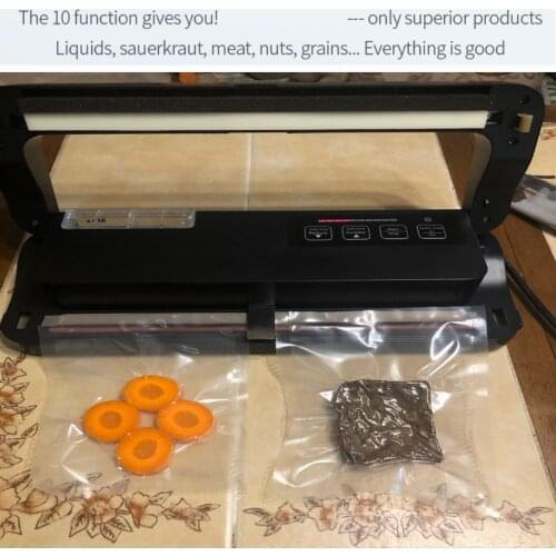 Fast Shipping 2018 New Household Vacuum Food Sealer Packaging Machine P-290 Vacuum packer Give free 10 Pcs Vacuum Bags