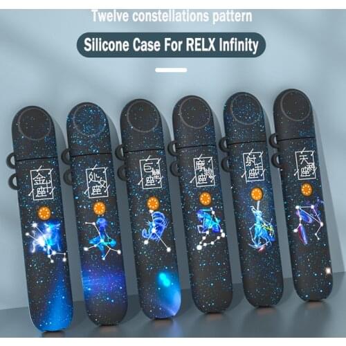 For Relx infinity case belt lanyard soft silicone protective cover 12 constellations skin dust-proof relx infinity accessories