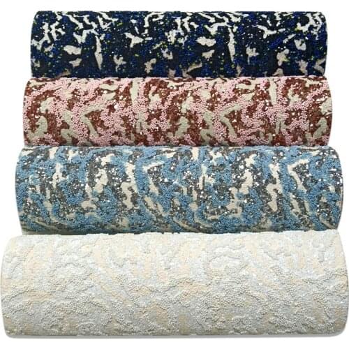 Special Design Beads Chunky Glitter Faux Leather Twill Backing For Making Bag/Shoe/Wallet/Hair Bows/DIY Accessories