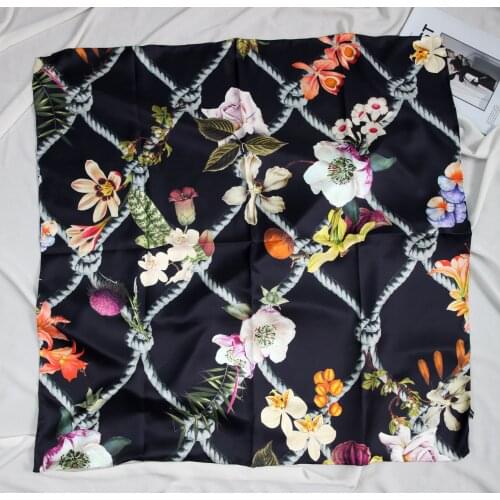 ELEGANT HANDMADE BRAND 100% 14mmTwill Silk Scarf WIC-200132A