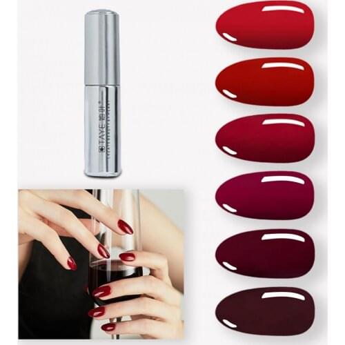 10ml Nail Polish Gel Classic Phototherapy Red Quick Dry Manicure Glitter Gel for Beauty