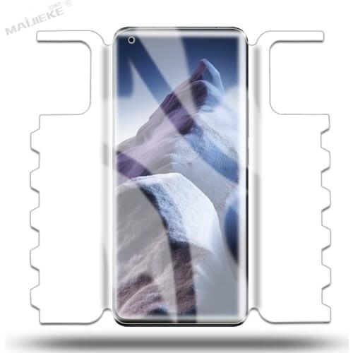 All in One Front Back Hydrogel Film For Xiaomi Mi 10 11 10pro 11pro 10S 11ultra 10ultra Sides Full Cover Gel Screen Protector