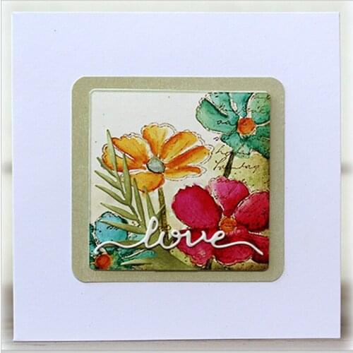 Good Word "love & smile" Metal Cutting Dies Stencils DIY Scrapbooking Album Paper Cards Craft Decorative Embossing New 2019