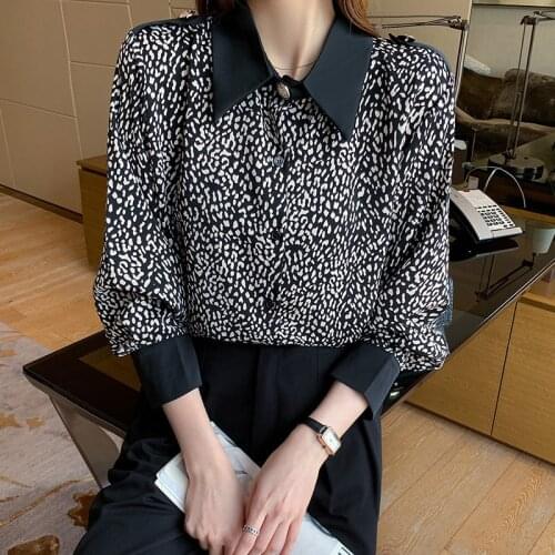 LIDOU Leopard Blouses