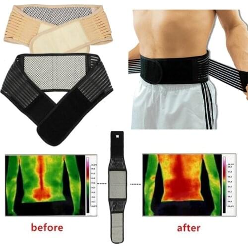 Medical Adjustable Self-heating Tourmaline Waist Brace Support Waist Trainer Magnetic Therapy Waist Belt Lumbar Care Braces