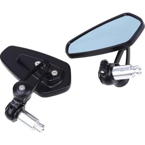 Motorcycle-Metal-7-8-034-22-Bar-End-Side-Rearview-Mirror-for-Honda-Suzuki-Yamaha