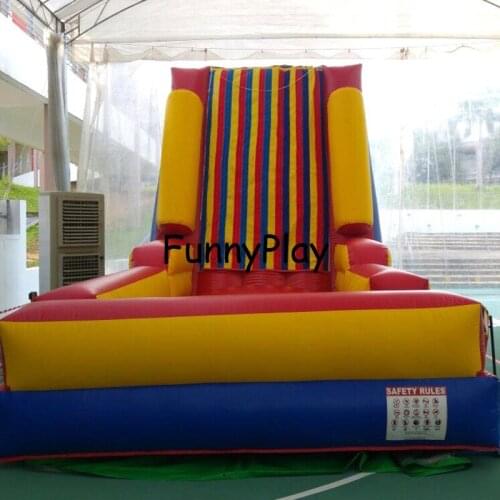 Inflatable sticky walls with suit, Challenge climbing wall for kids and adults jumping inflatable sticky wall