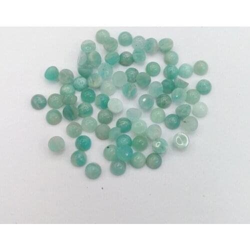 Natural Amazonite stone beads fashion 3mm round CAB CABOCHON for jewelry Accessories Wholesale 50pcs/lot free shipping