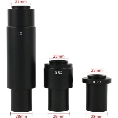 0.35X 0.5X 1X C-Mount Auxiliary Eyepiece Adapter for CCD Video Microscope Camera 10A Zoom Lens