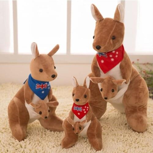32CM Plush Toy Cute Kangaroo Nano Doll Ragdoll For Kids Cototn