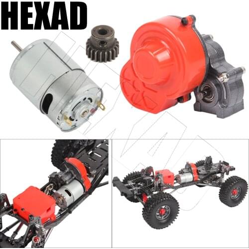 Full Metal Chassis Frame Assembly for 1/10 RC Tracked Vehicle Axial SCX10 & Shock Column 313mm Wheelbase Gearbox Transmission