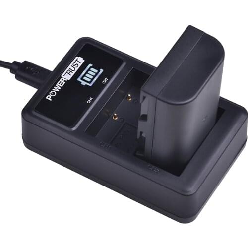 PowerTrust 1Pc 1860mAh DMW-BLF19E DMW-BLF19 BLF19 BLF19E BLF19PP Battery+ LED Dual USB Charger for Panasonic Lumix GH3 GH4 GH5