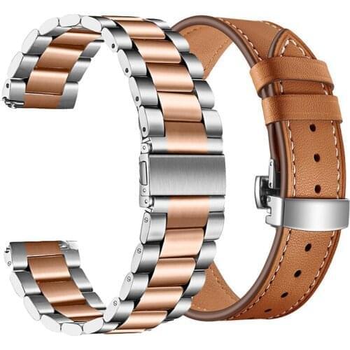 20mm 22mm Stainless Steel Strap for Samsung Galaxy Watch4 Classic 46mm 42mm Band Metal Bracelet for Galaxy Watch 4 44mm 40mm