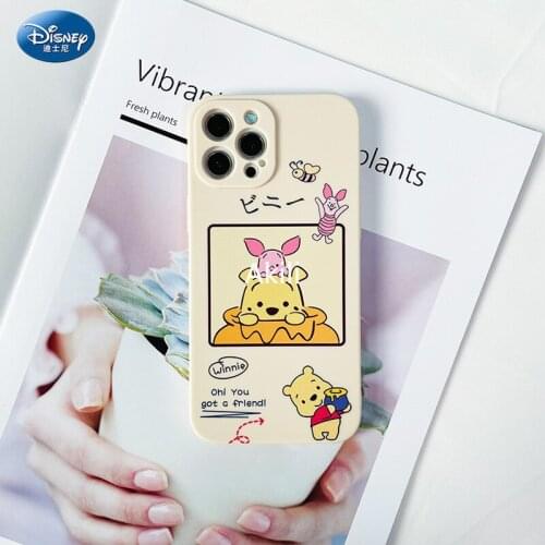 DISNEY 2021 Mickey Silicone Case for IPhone 11 Pro Xs Max iPhone 12 12PROMAX Official Liquid Silicon 360 Full Cover zz0609
