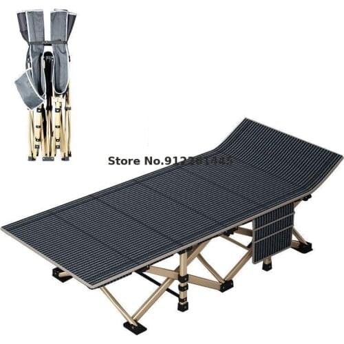 Folding Single Office Lunch Break Bed Recliner Siesta Artifact Camp Bed Portable Adult Simple Escort Bed