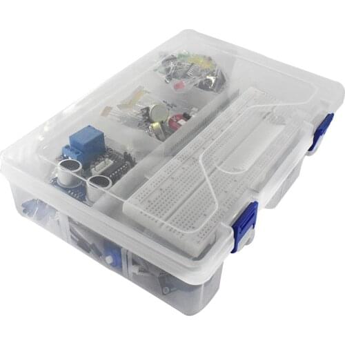 Starter Kit for arduino Uno R3 - Uno R3 Breadboard and holder Step Motor / Servo /1602 LCD / jumper Wire/ UNO R3