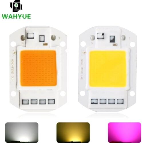 LED COB Chip 10W 20W 30W 50W Flood Light Chip AC 220V 110V Full Spectrum Floodlight Lampada LED Grow Plant Light Chip