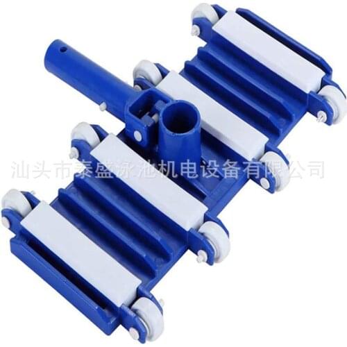 14 inch elastic common wheel pool suction head with wheels, pool cleaning supplies, cleaning head