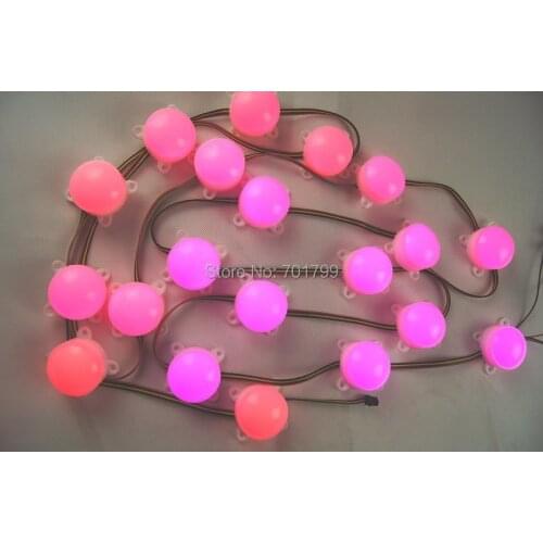 20pcs DC12V WS2801 LED smart module;45mm diameter round type;3pcs 5050 smd;0.72W