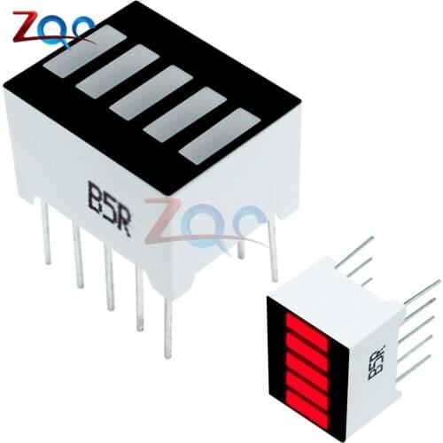 5PCS 5 Segment Red Color 1 Digit Bar LED Display For Arduino