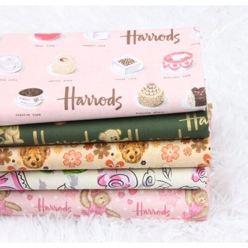 50*140cm Cotton fabric Dyeing Micro Hard Cartoon Manual Diy Bag Lining Patchwork Cloth DIY Sewing Quilting Curtain Tablecloth