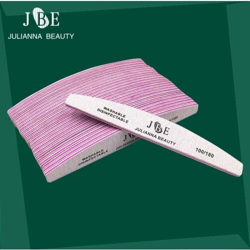 50Pcs 100/180 Nail Files Block Buffer For Manicure UV Gel Polisher Nail Polish Files Manicure Pedicure Buffers Tips Nail Tools