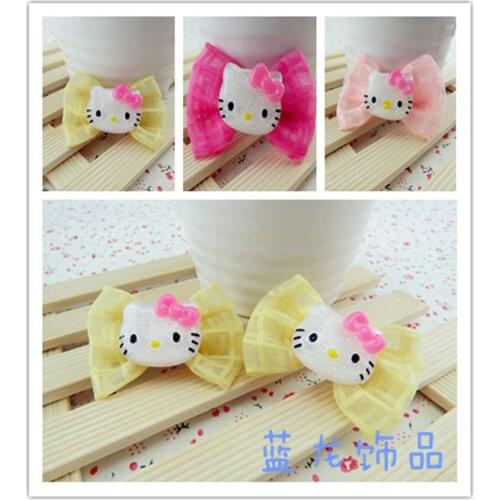 50pcs Mix Colors dog topknot bows pet hair Clips Bowknot Dots Lace dog hair accessories cachorro pet grooming products