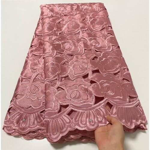 Orange lace fabric african swiss voile lace in switzerland dubai fabric100%cotton embroidery nigerian brocade fabric 5yards
